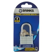 Brinks High-Security Laminated Steel Padlock, 40mm Body with 1-1/2 inch Shackle