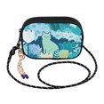 thumbnail image 2 of FORMRS Mini Crossbody Bag for Women Adjustable Rope Shoulder Casual Phone Purse, Vibrant Cat Pattern, 2 of 7