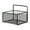 Black, variant on Metal Wall Basket Storage Organizer Iron 6x4x4 Inch Size Kitchen Bathroom Shelving Sundries Holder Spice Rack Toiletries Container