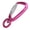 Pink, variant on BOKYAN Carabiner Clip Auto Locking 360 Rotational Hook Accessory Heavy Duty Aluminum Alloy Tactical Climbing Carabiners for Dog Leash Hammocks Backpacks Hanging Outdoor, Blue (3.54 in / 9.0 cm)