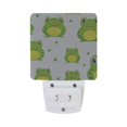 thumbnail image 2 of Cute Frog Night Light LED Dusk to Dawn Auto Sensor Night Lamp Plug-in Nightlight for Bedroom Hallway Kitchen 2 PCs, 2 of 7