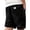Black, variant on Breezora Men's Shorts Retro Corduroy Utility with Multiple Pockets and Embroidered Detail for Urban Fashion L Size Khaki