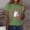 #557-Green, variant on Haivin Womens Breast Cancer Awareness T-shirt, Fashion Round Neck Short Sleeve Top with Inspirational Print, Comfortable Soft Tee for Casual Wear and Daily Outfits