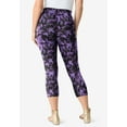 thumbnail image 2 of Roaman's Women's Plus Size Petite Plus Size Essential Stretch Capri Legging, 2 of 6
