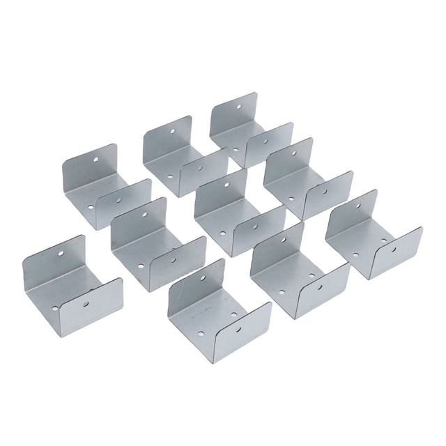 Capacidades De Panel De Cerca De 10 Piezas, Sujetadores De Maderas De Acero Galvanizado De Forma U Para Postes De Maderas De Concreto, Anti Vibraciones Anti Vibraciones Que