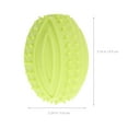 thumbnail image 2 of SHISUYAN 4 Pcs Dog Rugby Ball Football Pet Chew Toys Small Rubber Balls, 2 of 8