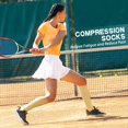 thumbnail image 3 of 3 Pairs Copper Compression Socks for Women & Men Circulation 15-20 mmhg - Better Blood Flow, Swelling, Best Support for Medical, Running, Nursing, 3 of 6