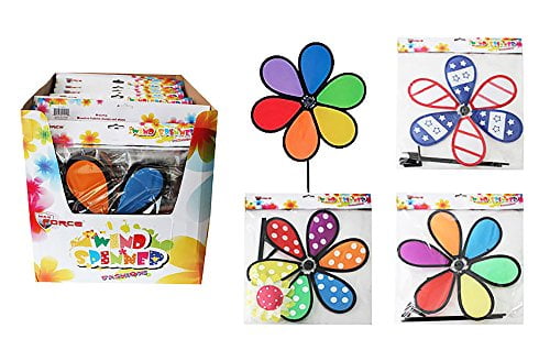 Diamond Visions Max Force 11-1211 Flower Wind Spinner MultiPack in Assorted Designs (2... by