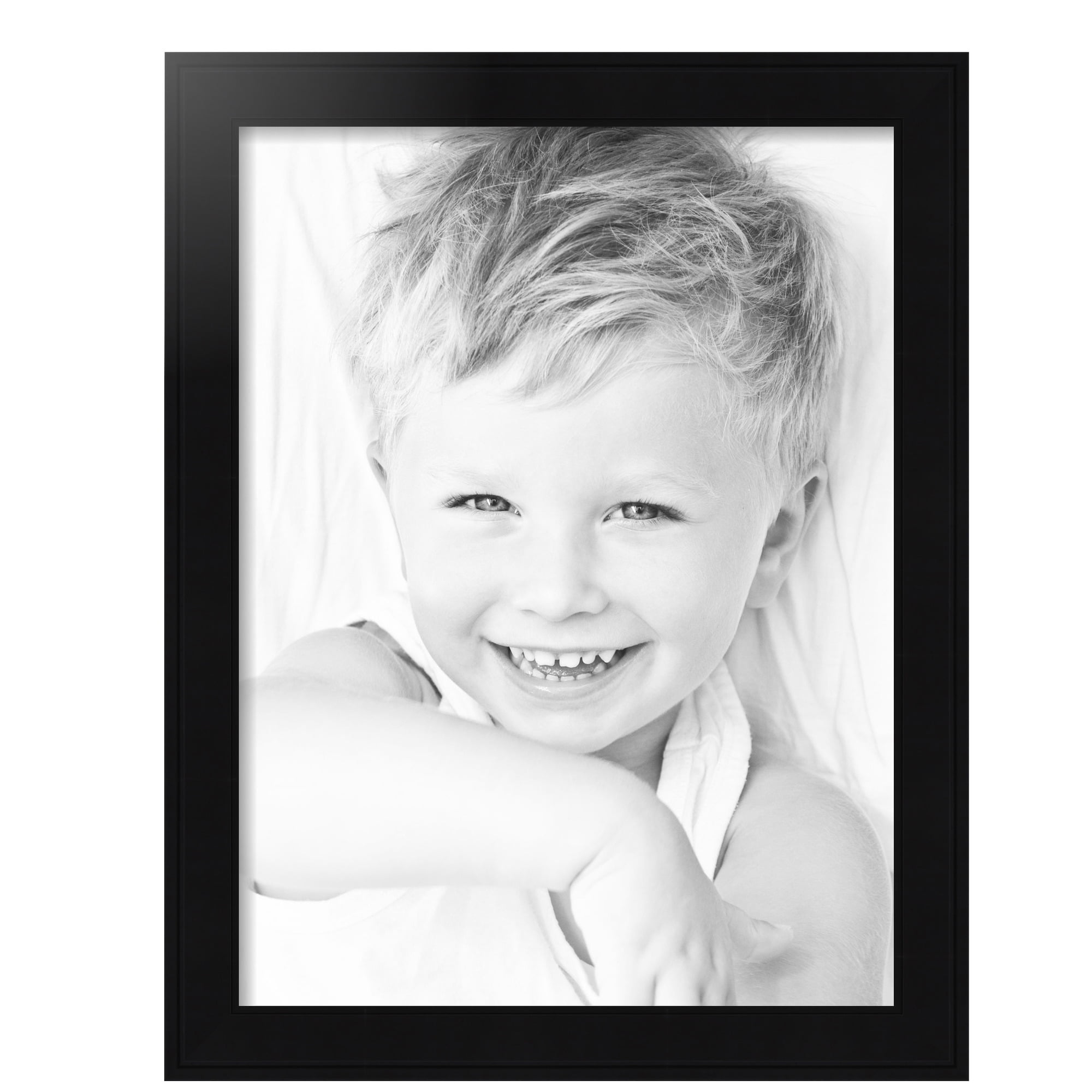 ArtToFrames 18" x 24" Black Picture Frame, 18x24 inch Black MDF Poster Frame (WOM-5293),  Pack