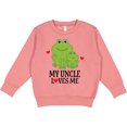 thumbnail image 2 of Inktastic My Uncle Loves Me Frog Toddler Sweatshirt, 2 of 4