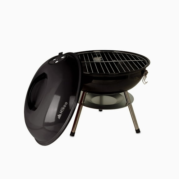 Asador de Carbón Portátil Hikeo de Acero 36 cm de Diámetro para Carne Asada