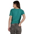 thumbnail image 4 of Inkmeso Summer Twist Front Knot Crop Top For Women With Short Sleeves Tee Shirts, 4 of 8