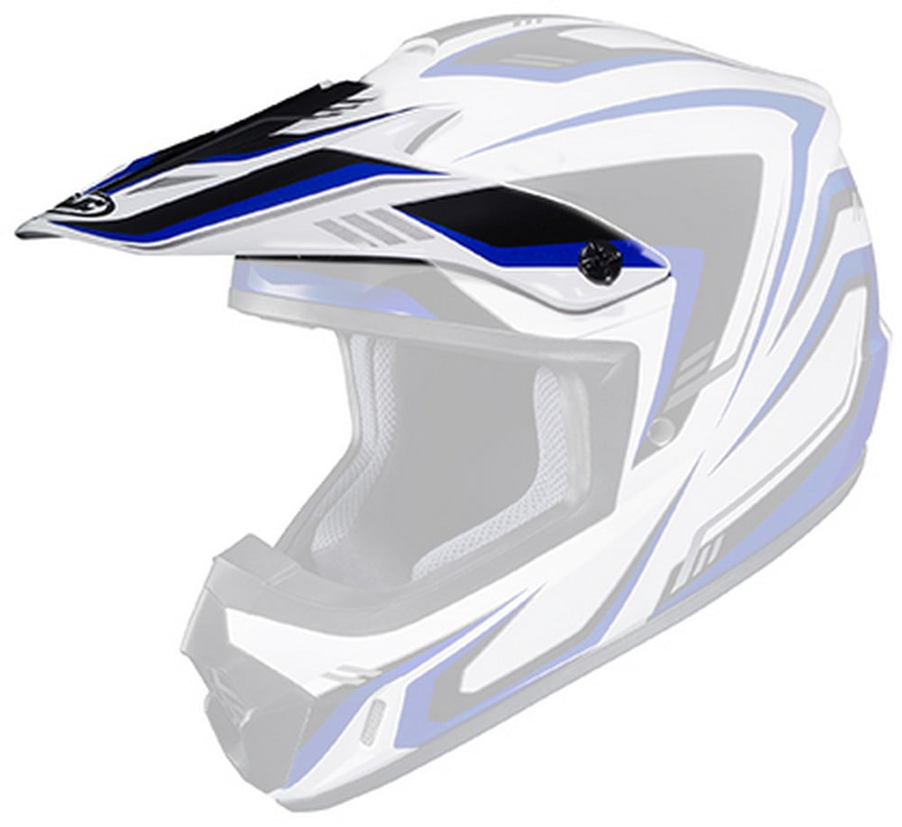 HJC CSMX II Helmet Replacement Visor/Peak Edged Blue