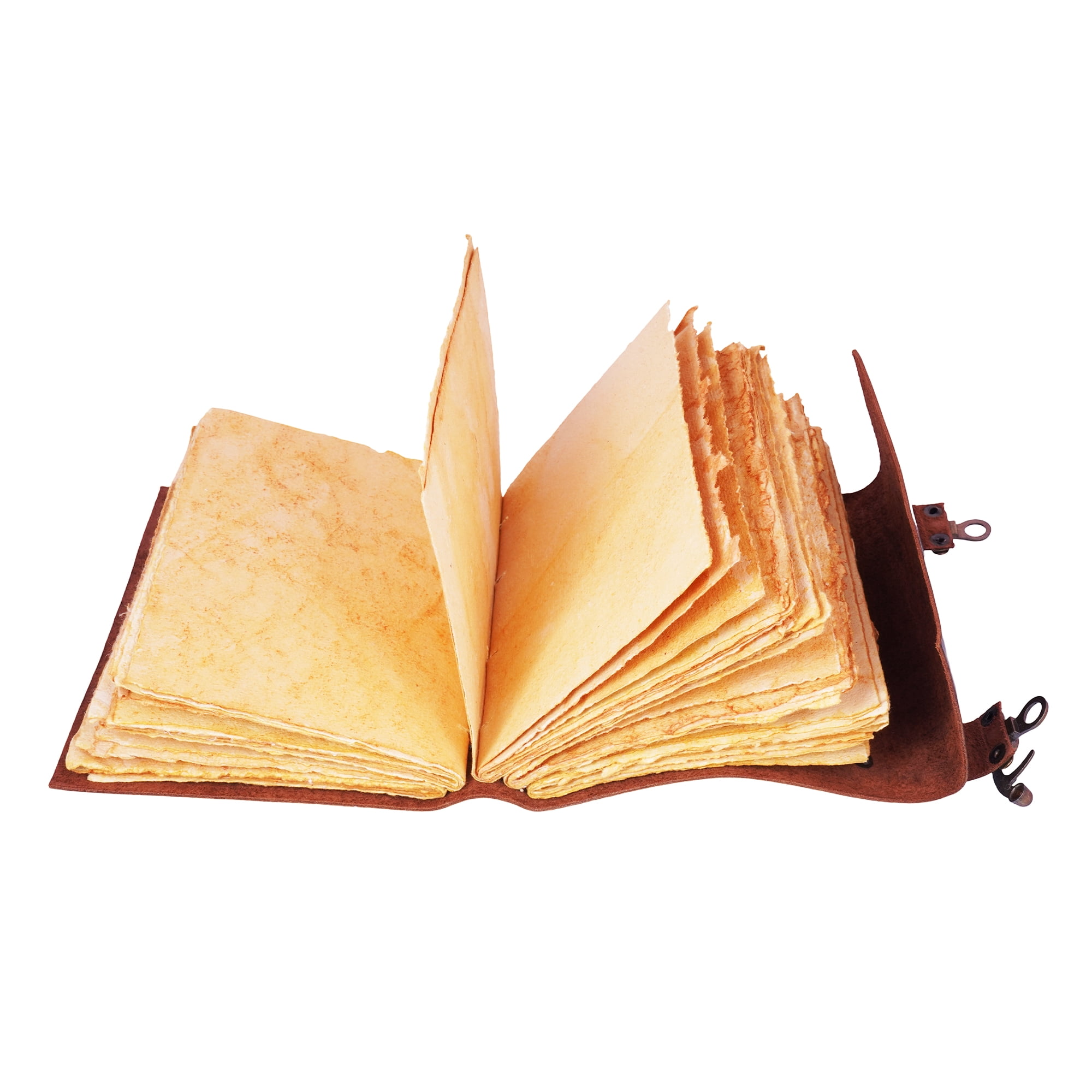 Sun Moon Tree Leather Journal – Handmade Brown 5x7 Embossed Diary with Celestial Tree Design