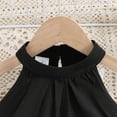 thumbnail image 4 of BULLPIANO Girl's 2 Piece Outfits Halter Neck Sleeveless Cami Crop Top and Wide Leg Pants 2 Pieces, 4 of 7