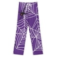 thumbnail image 3 of Spider Web Spider Purple Women's Pajamas Pajama Pants Women's Sleepwear Lounge Sleep Bottoms Stretch with Pockets, 3 of 7