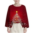 thumbnail image 1 of Chandail à Manches Longues pour Enfants, Imprimé, Décontracté, Ample, à Col Rond, Chandails Amusants, 1 of 8