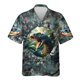thumbnail image 2 of Camisa hawaiana con estampado de serpiente de terror para hombre, divertida camisa hawaiana con estampado 3D de serpiente, blusas casuales de verano de manga corta con solapa, 2 of 5