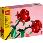 LEGO Roses Building Kit, Artificial Flowers for Home Dcor, Unique Gift for Her or Him for Anniversaries, Botanical Collection Set for Build and Display, Gift to Build Together, 40460