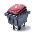 thumbnail image 3 of Interruptor basculante de 6 pines, 12 V, para luz LED de coche o barco, resistente al agua y con enclavamiento, 3 of 7