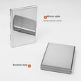 thumbnail image 3 of Estuche para tarjetas de metal de acero inoxidable con 6 tarjetas NFC, cepillo antirrobo, desmagnetizador, tarjetero para tarjetas de visita para hombres y mujeres, caja para tarjetas, 3 of 5