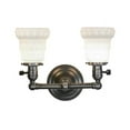thumbnail image 5 of Meyda Tiffany 50624 13" Wide 2 Light Vanity Light - Nickel, 5 of 5