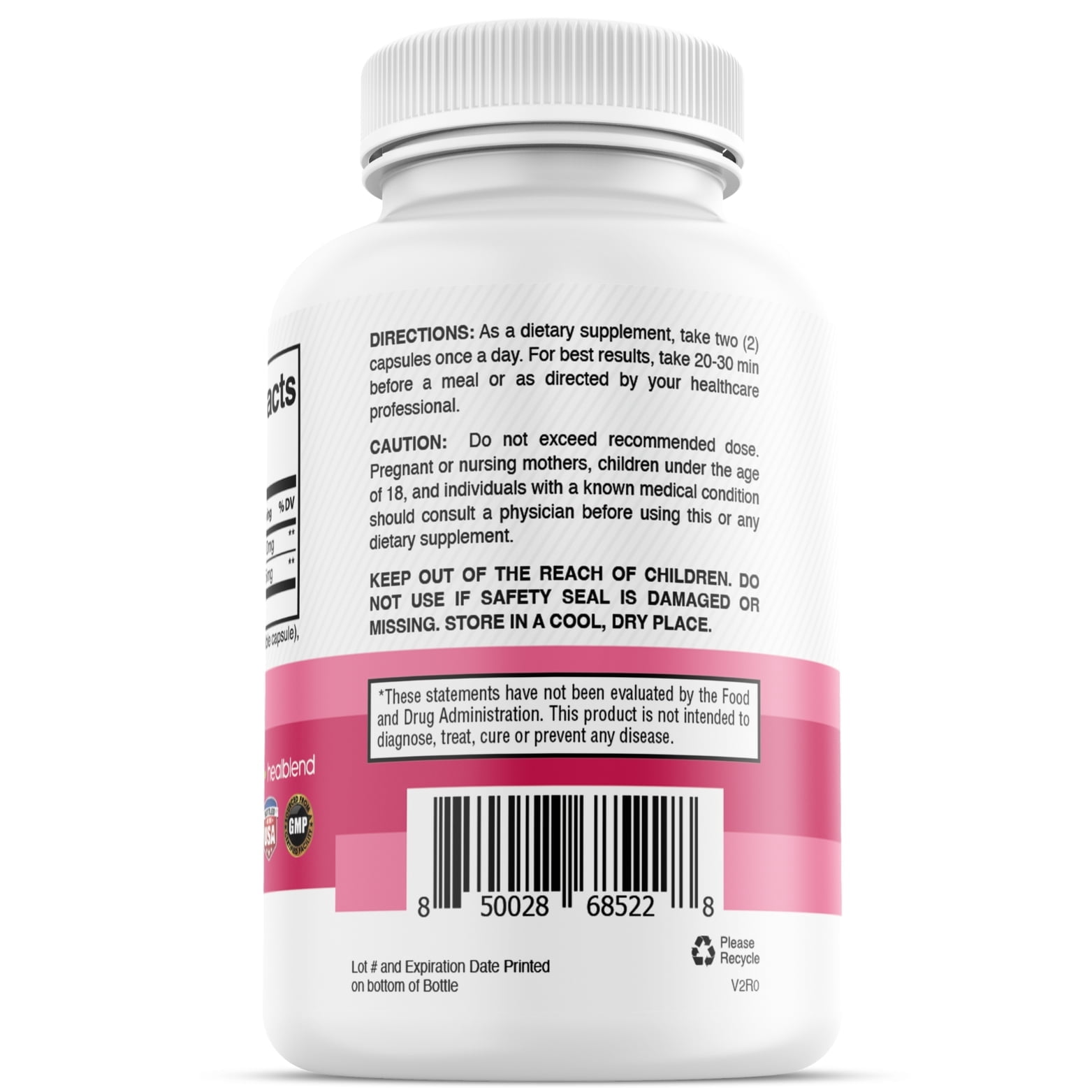 Healblend Myo Inositol & D-Chiro Inositol Plus Supplement - Support Hormonal Balance, Fertility & Healthy Ovarian Function for Women - 60 Capsules (3 Pack)