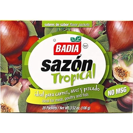 Badia Sazon Tropical Spices  No Msg  3.5 Ounce