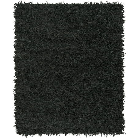 Brown Leather Rug - Safavieh Leather Shag Dimitri Solid Area Rug or Runner