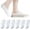 White_6 Pack, variant on No Show Socks Women Cotton Low Cut Flat Boat Liner Socks Non Slip 12 Pairs 6 Pairs