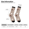 thumbnail image 2 of Fotbe Chicken Pattern Long Socks for Men & Women – Breathable & Stretchy Compression Socks, Ideal for Running, Travel, and Everyday Wear Size 5-11, 2 of 6