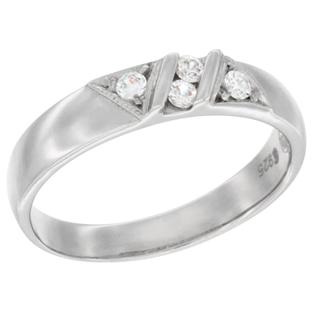 Cute Hammered Texture Wedding Ring - .925 Sterling Silver Band, Sizes 4-12, New With Tags