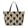 thumbnail image 2 of Easygdp Cute Black Dog Bolsa de Viaje de Playa de Gran Capacidad, Bolsa Tote Perfecta para la Playa, Escapadas de Fin de Semana y Viajes, 2 of 7