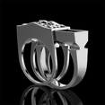 thumbnail image 4 of Anillo de calavera con compartimento invisible Anillo de calavera punk oso de fresa Hogar, 4 of 5