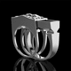 thumbnail image 4 of Anillo de calavera con compartimento invisible Anillo de calavera punk-7-plata Sincero Electrónica, 4 of 5