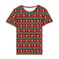 thumbnail image 2 of Patlollav Christmas Tops for Women,Ladies Short Sleeve T-Shirt Shirt, 2 of 6