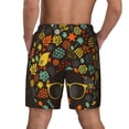 thumbnail image 3 of Kdxio Black Head Woman With Birds Hair Print Men'S Swim Trunks With Compression Liner 7 Inch Inseam Quick Dry Swim Shorts, 3 of 7