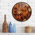 thumbnail image 3 of Yayeee Wall Clock Battery Operated 9.5" Silent Quartz Non-Ticking for Living Room Decor, Fall Pattern, 3 of 8
