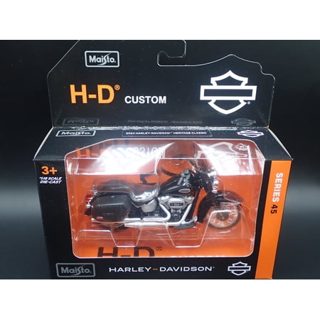 2024 HARLEY DAVIDSON HERITAGE CLASSIC MOTORCYCLE MAISTO SERIES 45 1/18 DIECAST