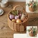 thumbnail image 5 of Hanging Wicker Basket Hand-Woven Wood Storage Basket Hanging Fruit Basket Storage Decorative Basket Fruit And Vegetable Storage For Garden Home, 5 of 6