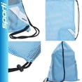 thumbnail image 2 of Bolsa Sporti De Malla Con Bolsillo Con Cremallera - Aqua, 2 of 5