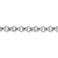 thumbnail image 2 of 925 Sterling Silver 6.75mm Rolo Chain Bracelet Rope, 2 of 8