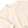 thumbnail image 5 of yboeqw Kids 2Pcs Winter Outfits Toddler Boys Long Sleeve Solid Clothing Crewneck T-Shirt and Comfy Shorts Clothes Set Khaki,Size 11-12Years, 5 of 5