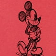 thumbnail image 3 of Mickey & Friends - Mickey Sketch - Women's Short Sleeve Graphic T-Shirt, 3 of 5