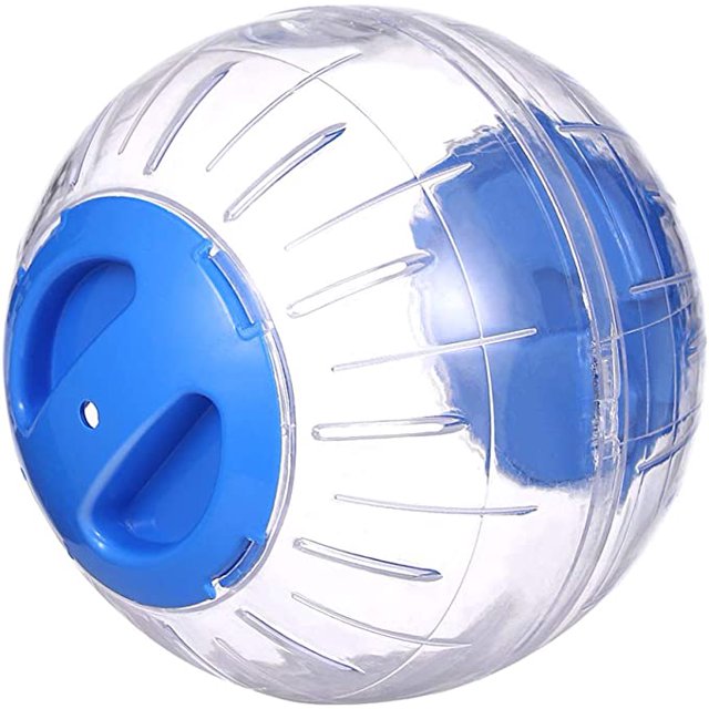 Jinsinto Transparent Cute Animal Hamster Exercise Ball Mini Trot Plastic Toys (Blue)