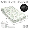 thumbnail image 5 of Sweet Jojo Designs Botanical Sage Green White Satin Fitted Crib Sheet, 5 of 6