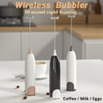 thumbnail image 3 of 1 Set Cream Frother Battery Powered Handheld Breaking Foaming Electric Egg Beater for Kitchen, 3 of 8