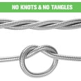 thumbnail image 5 of Garden Hose 100ft Stainless Steel Water Hose Super Tough Flexible Water Pipe with Brass Fittings and Sprayer Nozzle, No Kink, Rust Proof, 5 of 6
