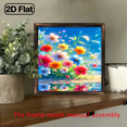 thumbnail image 7 of 12*12 inch wooden frame painting - A brilliant flower field. It can be used as a home decoration item or as a wonderful gift., 7 of 7