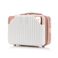 thumbnail image 2 of 14 inch Cosmetic Box Hand Luggage Organizer Makeup Case Small Mini Travel Suitcase Password Box Boarding Case With Metal corner 1, 2 of 6